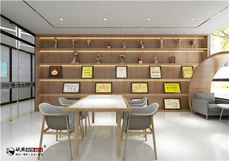 同心秦蕊营业厅办公室装修设计|洁净大方的高级质感空间