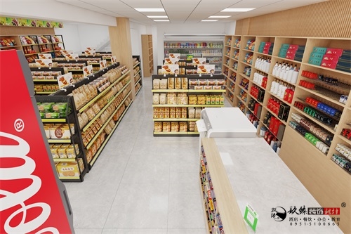 同心江南学府超市设计装修方案鉴赏|同心超市设计装修公司推荐